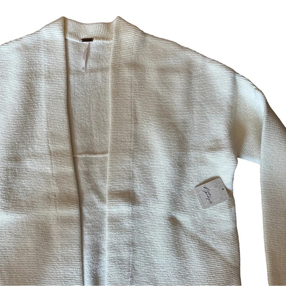 NWT Free People Ottoman Sweater Cardigan Color Ecru Size XS - Picture 6 of 9